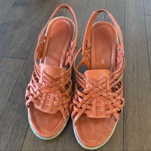 Enzo Angiolini Espadrilles / Wedge Sandals with cork heels - Size 6